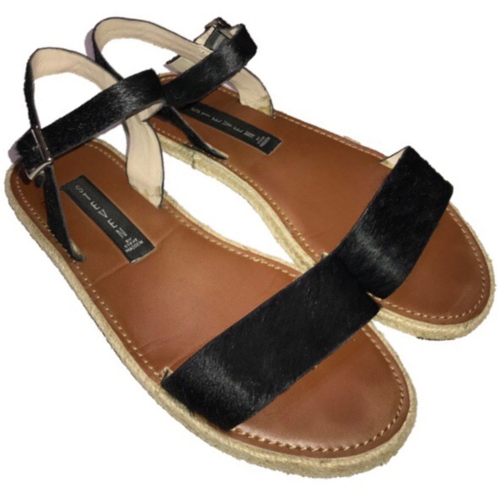 SOLD-Steven by Steve Madden Cowhair Sandals - Picture 1 of 7